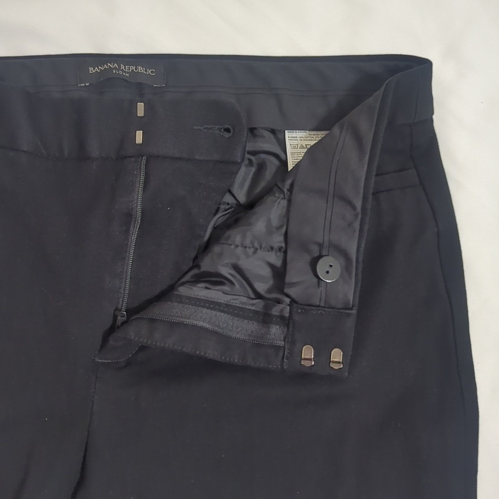 Banana Republic Modern Sloan Pant, Color Navy Black Size 4P - Picture 10 of 16